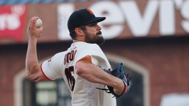 San Francisco Giants SP Carlos Rodón throws pitch